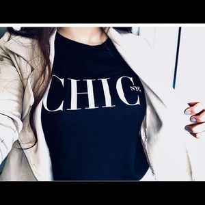 NWOT Chic NYC Women’s Knit T-shirt’s size Small